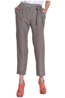 Tibi Sand Washed Silk Habutai Tie Front Pant - Lyst