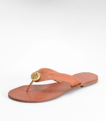 Tory Burch Tumbled Leather Thora Sandal - Lyst
