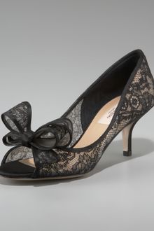Valentino Couture Lace Bow Pump - Lyst