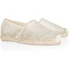 Valentino Leather and Lace Espadrilles in Beige (sand) - Lyst