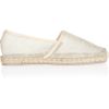 Valentino Leather and Lace Espadrilles in Beige (sand) - Lyst
