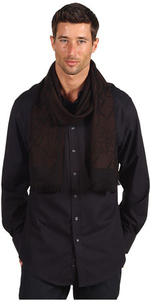 Versace Silk Scarf  in Black for Men (b) - Lyst
