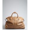 Jimmy Choo Light Brown Corc Embossed Leather Raphael Travel Bag in Brown - Lyst