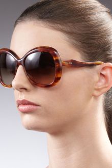 Miu Miu Round Glam Sunglasses - Lyst