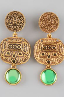 Oscar de la Renta Geometric Drop Earrings - Lyst