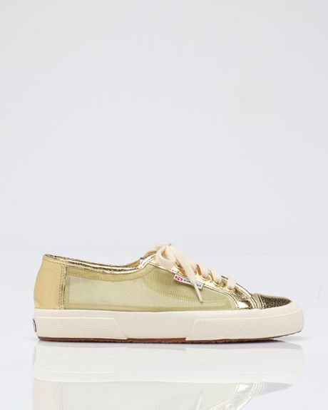 Superga Netu in Gold - Lyst
