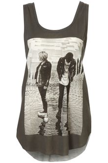 Topshop Rock Couple Vest - Lyst