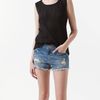 Zara Pleated Fabric Tshirt in Black - Lyst