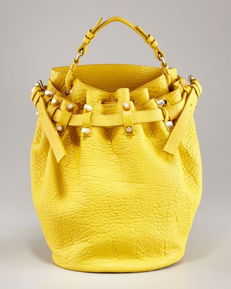 Alexander Wang Diego Bucket Bag in Yellow (citrus) - Lyst