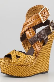 Burberry Woven Sandal - Lyst
