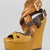 Burberry Woven Sandal in Brown (bright gold) - Lyst