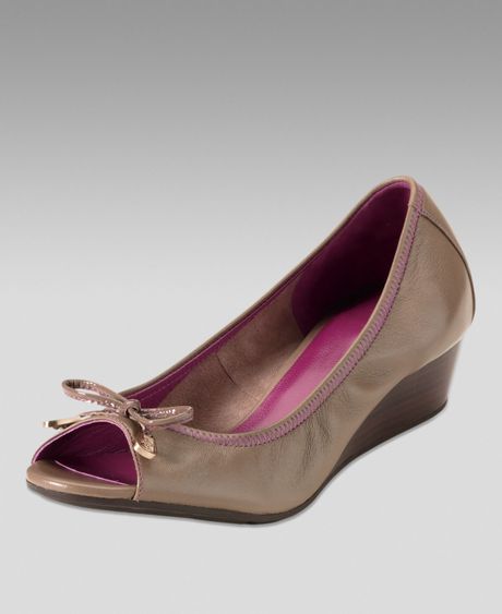 cole haan nike air peep toe wedge