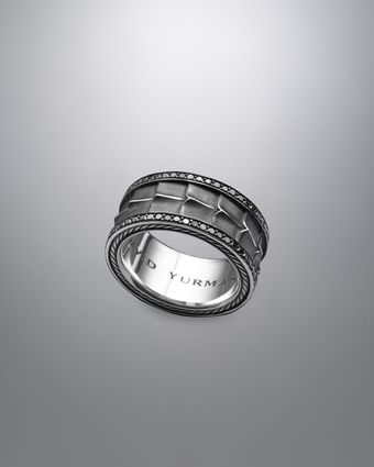 David Yurman Armory Band Ring - Lyst