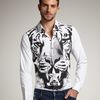 Dsquared2 Tigerprint Carpenter Shirt in White for Men - Lyst