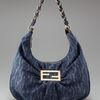 Fendi Mia Fendi Shoulder Bag in Blue (denim) - Lyst