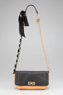 Lanvin Colorblock Happy Crossbody Bag Blackbeige - Lyst