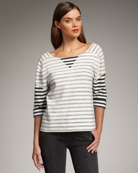 Marc By Marc Jacobs Juniper Striped Top in Multicolor (tinted pearl mlt) - Lyst