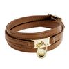 Michael Kors Triplewrap Padlock Bracelet Luggage in Brown (one size) - Lyst