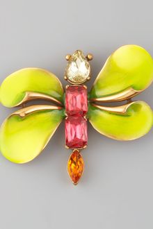 Oscar de la Renta Multicolor Brooch - Lyst