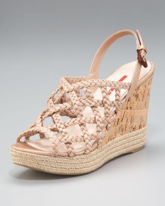  Braided Slingback Wedge 
