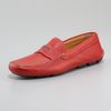 Prada Pebbled Driver, Red in Red for Men - Lyst