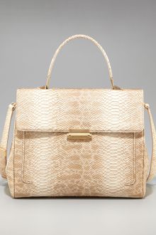 Rachel Zoe Jane Snake-embossed Satchel - Lyst