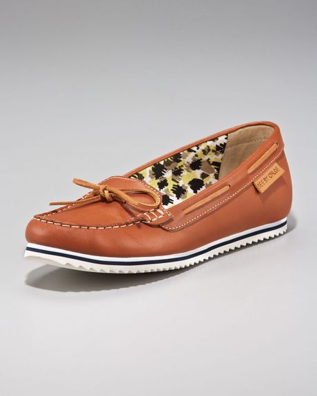 See By Chloé Boat Shoe in Brown (caramel) - Lyst