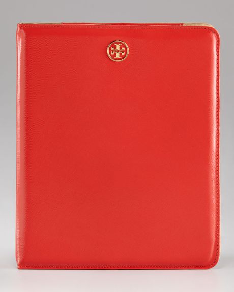 Tory Burch Saffiano Tablet Case in Red (black) - Lyst