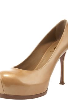Yves Saint Laurent Tribtoo Patent Pump - Lyst