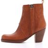 Acne Pistol Short Booties in Brown (chesnut) - Lyst
