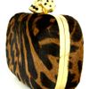 Alexander Mcqueen Leopard Pony Hair Skull Clutch in Animal (leopard) - Lyst