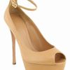 Alexander Mcqueen Platform Pump  in Beige - Lyst