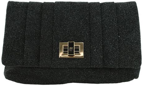 Anya Hindmarch Roslyn Crystal Suede Bag in Black (gold) - Lyst