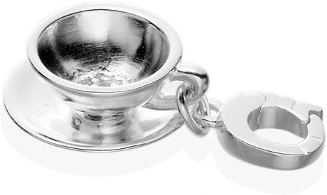 Astley Clarke Jubilee Tea Cup Charm in Silver - Lyst