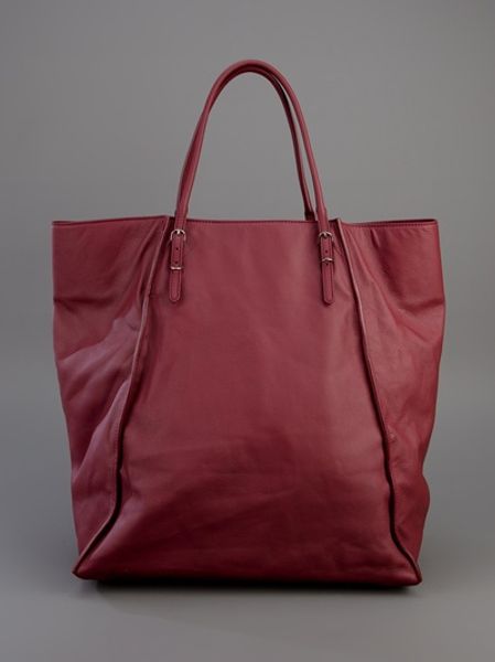 Balenciaga Papier A4 Shopper in Red (burgundy) - Lyst