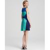Bcbgmaxazria Dress Colette Color Block Jersey in Blue (light kelly green combo) - Lyst