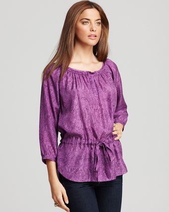  Rebecca Taylor Blouse Python Print 