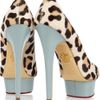 Charlotte Olympia Polly Calf Hair and Leather Pumps in Beige (leopard) - Lyst