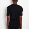 Comme Des Garçons Plain Cotton Rib Tshirt in Black for Men - Lyst