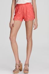 Free People  Lace Scallop Shorts