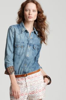 Free People Top True Grit Denim - Lyst