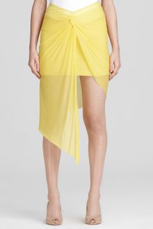 Helmut Lang Skirt Knot Detail - Lyst