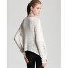 Helmut Lang Top Silk V Neck in White - Lyst