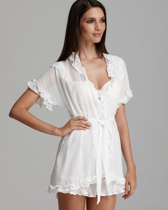 In Bloom By Jonquil Ruffled Chiffon Wrapper - Lyst