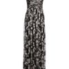 Jason Wu Floral Printed Silk Chiffon Bustier Gown in Black (black grey) - Lyst