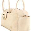 Lanvin Soft Calfskin Bowler Bag in Beige - Lyst
