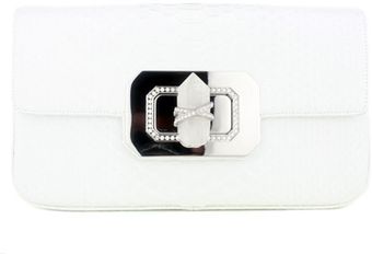  White Python Clutch 