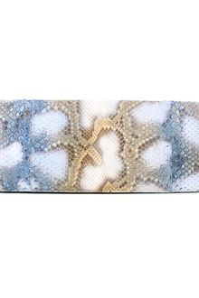 Nancy Gonzalez Denim Python Oversized Clutch - Lyst