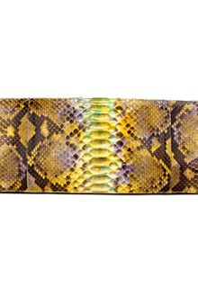 Nancy Gonzalez Yellow Python Oversized Clutch - Lyst