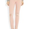 Rag & Bone The Skinny Peach Distressed Lowrise Twill Jeans in Pink - Lyst